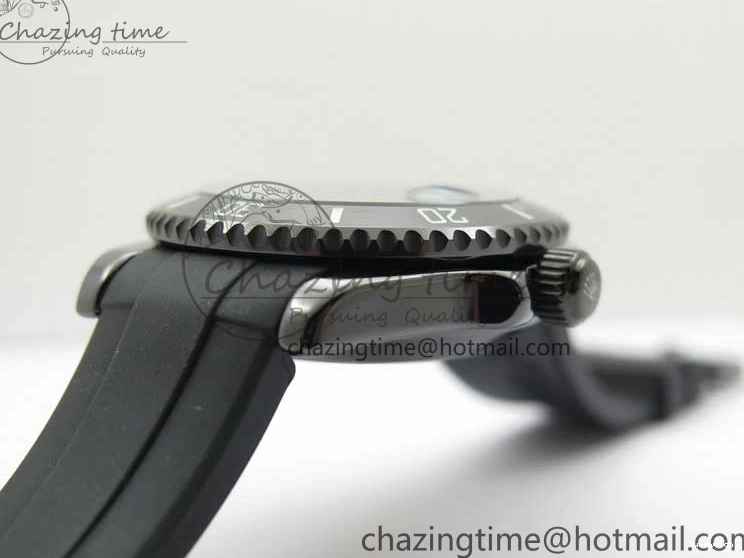 5GF Black Black Best SA3135 Cream Ceramic Dial Submariner on 40mm Strap Rubber Edition 1224